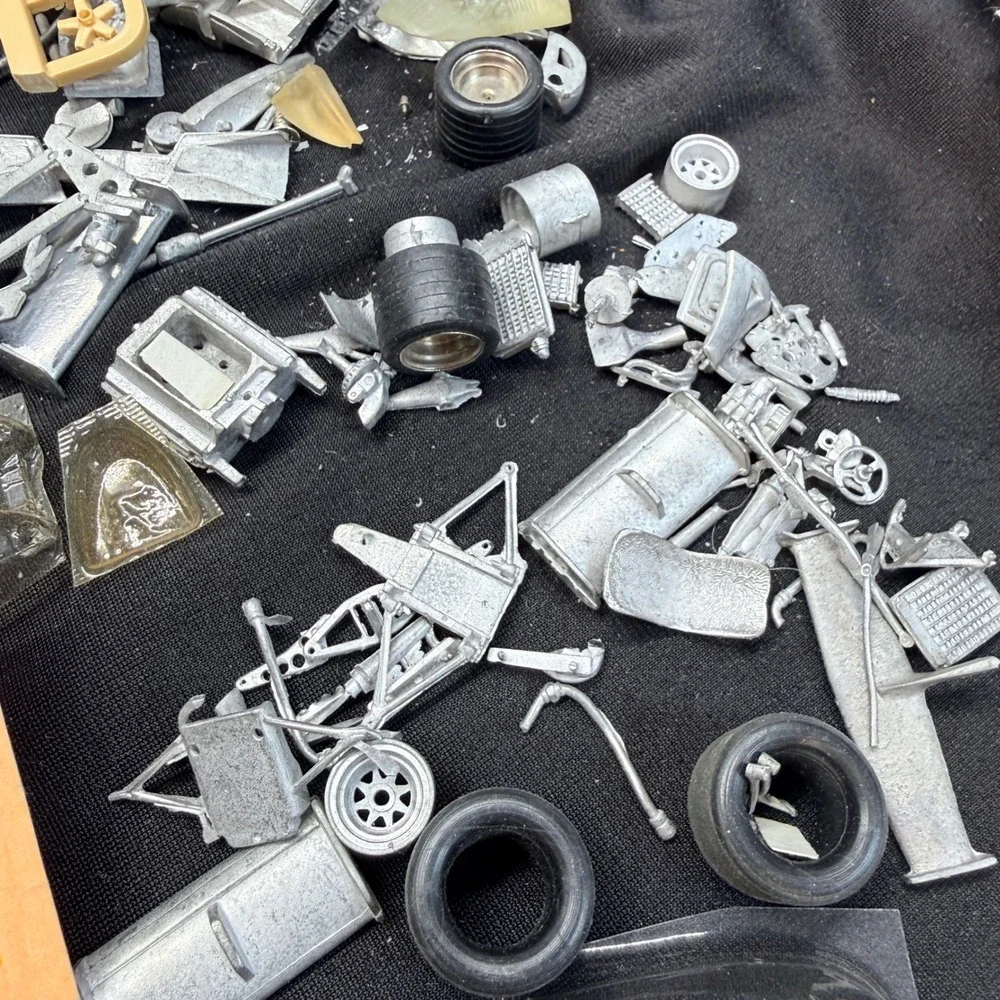 Vintage 1:43 Model Car Parts Lot White Metal Resin Ferrari FDS Porsche Builder